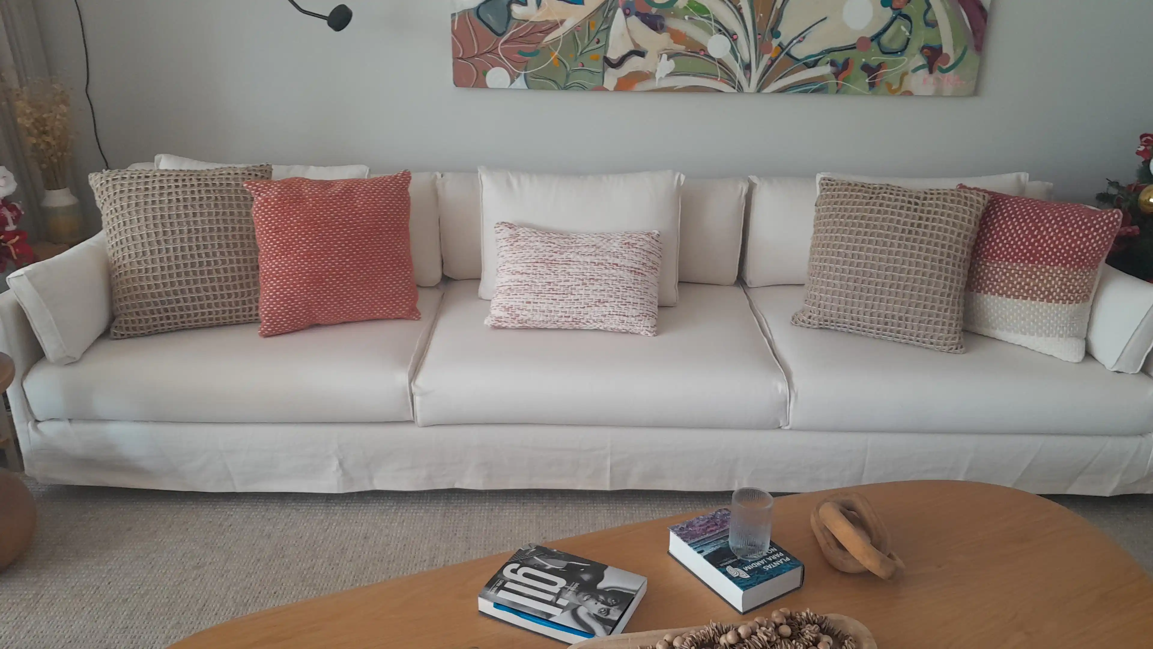 Sofá com capa sob medida